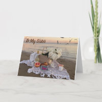 **TO MY BEAUTIFUL SISTER** A ROSE CARD