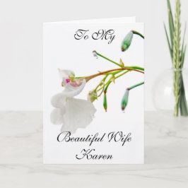 CARTÃO TO MY BEAUTIFUL WIFE GREETING CARD