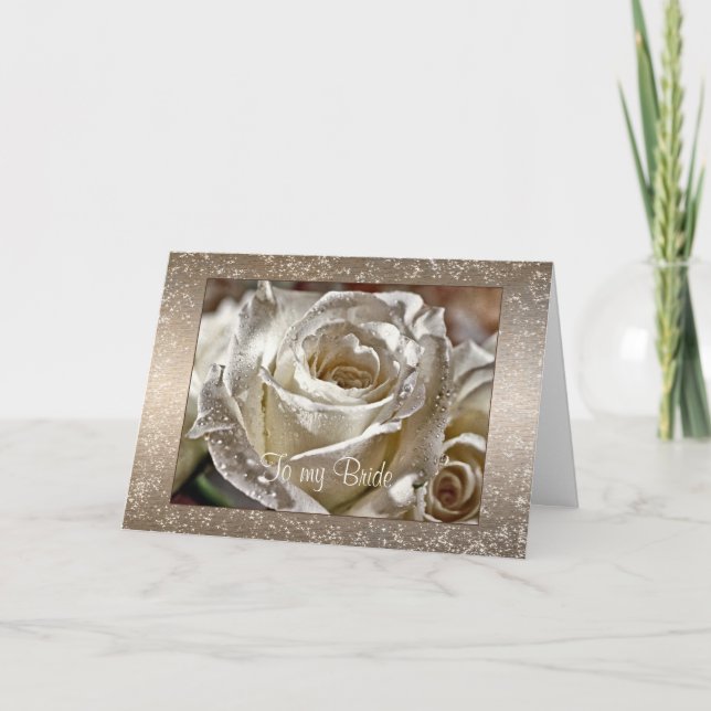 Cartão To my Bride or Husband Wedding Day (Frente)