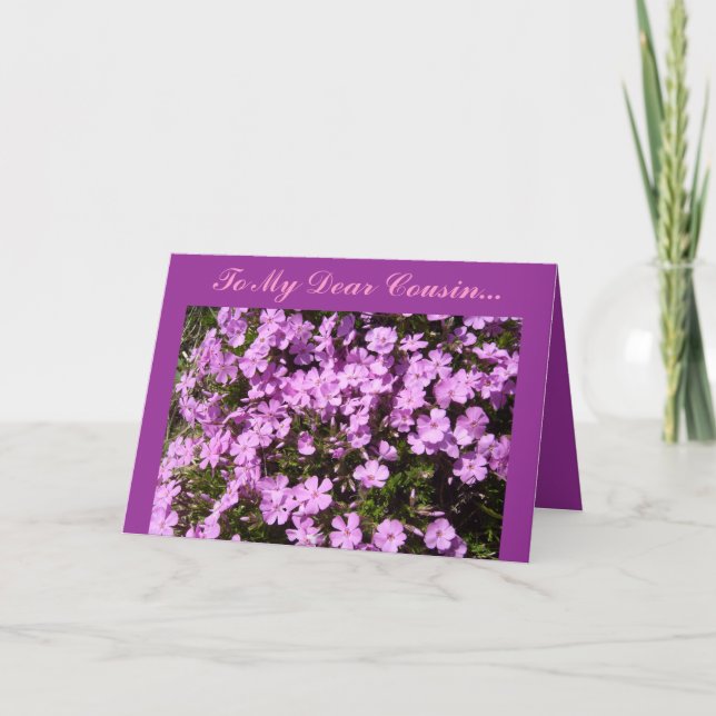 Cartão To My Dear Cousin... (Frente)