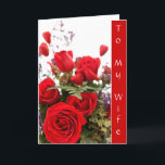 Cartão To My Wife Love card<br><div class="desc">Beautiful card to give to your wife for any occasion just to tell her that you love her. Personalize it as a birthday card,  valentines day card,  your choice is endless.</div>