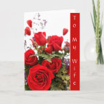 Cartão To My Wife Love card<br><div class="desc">Beautiful card to give to your wife for any occasion just to tell her that you love her. Personalize it as a birthday card,  valentines day card,  your choice is endless.</div>