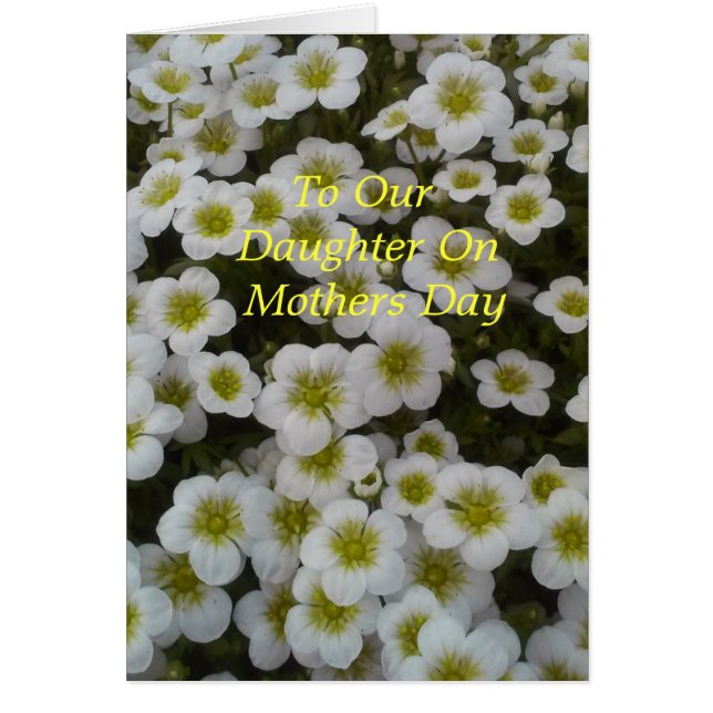 Cartão To Our Daughter on Mother's Day (Frente)