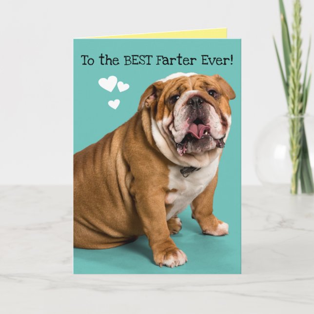 Cartão To The BEST Farter Ever! Funny Father's Day Card (Frente)
