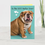 Cartão To The BEST Farter Ever! Funny Father's Day Card<br><div class="desc">Cute English Bulldog is saying,  "To the BEST Farter Ever!" The inside says,  "Oops! I mean,  the BEST Father Ever! (you are a good farter also). Happy Fahter's Day!"</div>