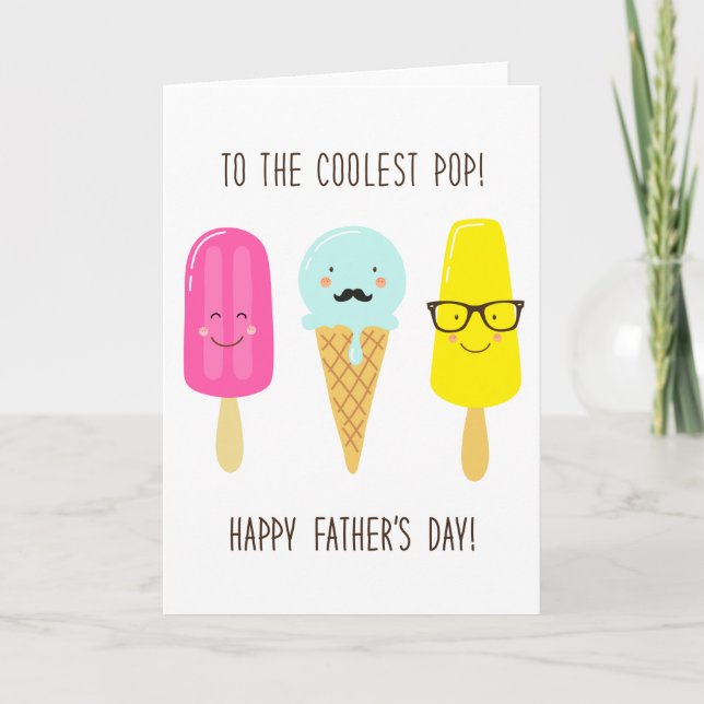 Cartão To The Coolest Pop - Father's Day (Frente)