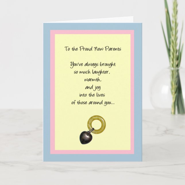 Cartão To the Proud New Parents (Frente)