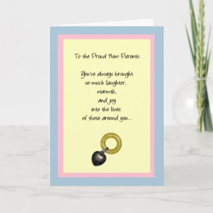 Cartão To the Proud New Parents