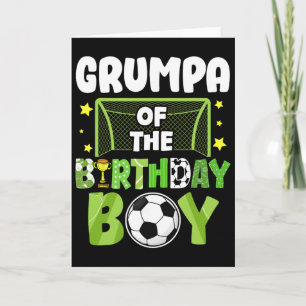 Cartão Toalha de mesa de Futebol Grumpa Festa de Aniversá