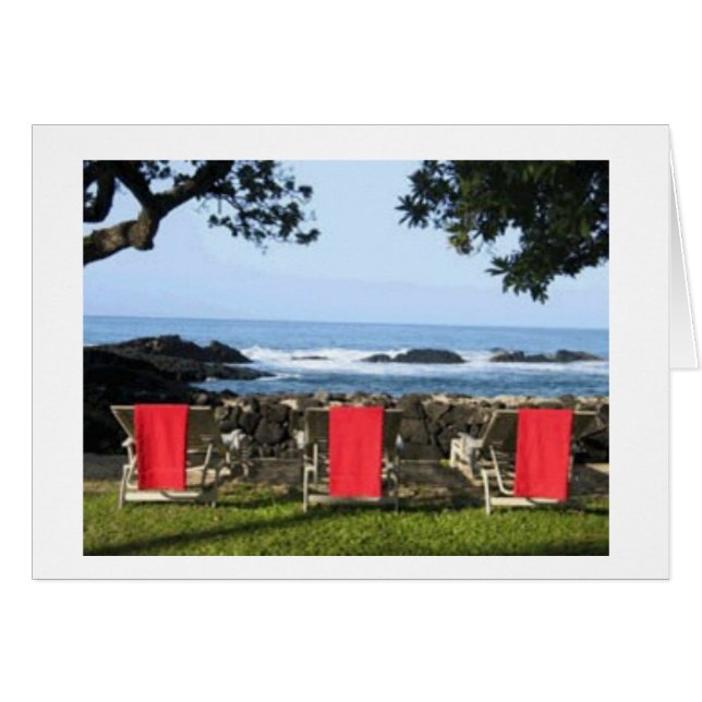 Cartão Toalhas vermelhas (Frente horizontal)