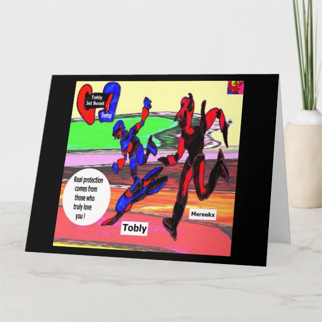 Cartão Tobly Jet Boost 1 Saudações (Frente)
