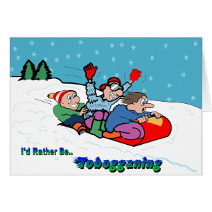Cartão Tobogganing