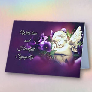 Cartão Tocando. Aborto espontâneo, nado morto, simpatia p