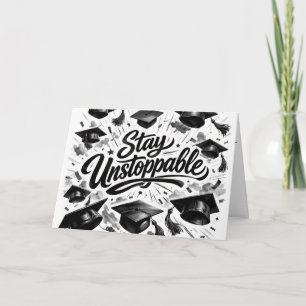 Cartão Tocas de Formatura com Texto Motivacional