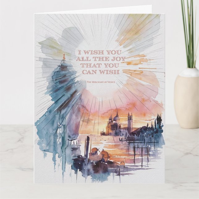 Cartão "Toda a alegria que você pode desejar" (Frente)