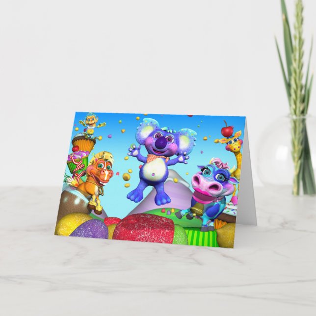 Cartão Toda A Pequena Placa De Nota De Gotas De Chuva (Frente)