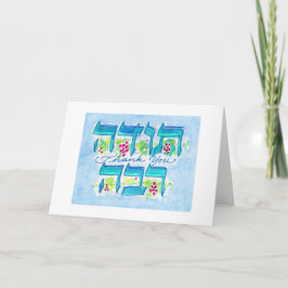 Cartão Todah Rabah Obrigado