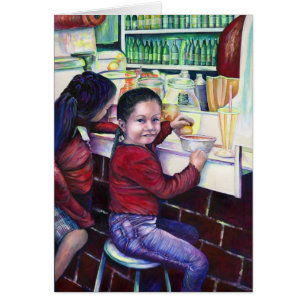 Cartão Todas as Boas Meninas ganham Sorvete, México