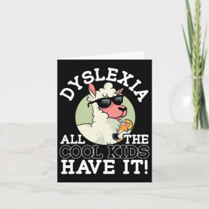 Cartão Todas As Crianças Legal Têm Dilexia Sensibilização