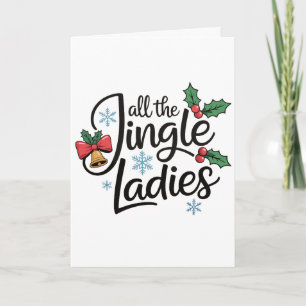 Cartão Todas As Senhoras Tilintando Sininhos De Natal