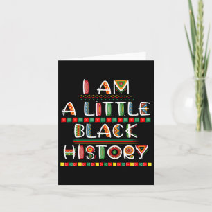 Cartão Toddler Black History Month Crianças Afro-American