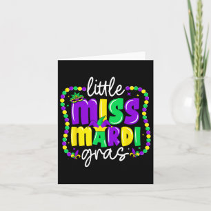 Cartão Toddler Mardi Gras Outfit Girls Mardi Gras Kids Li