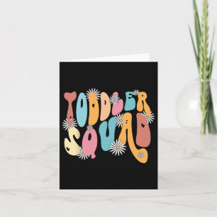 Cartão Toddler Squad Pré K Professora Do Jardim Infantil