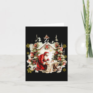 Cartão Todo Joelho Se Dobrará Papai Noel Engraçado Ajoelh