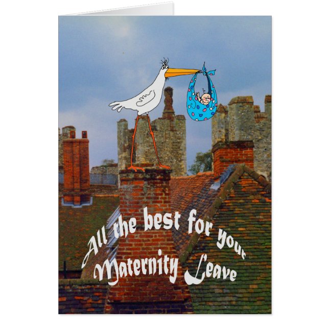 Cartão Todo o melhor para suas licenças de parto (Frente)