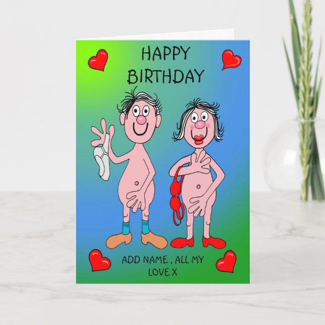 Cartão Todo o meu aniversário de amor (Frente)