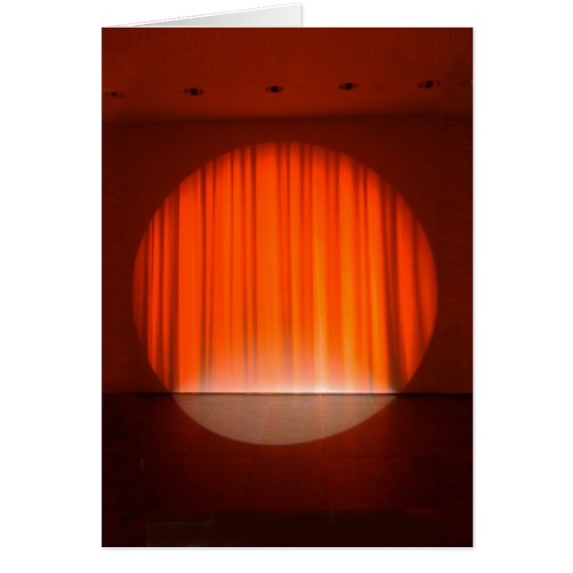 Cartão Todo o mundo é um palco (Frente)