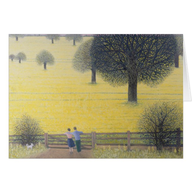 Cartão Todo o que amarela (Frente Horizontal)