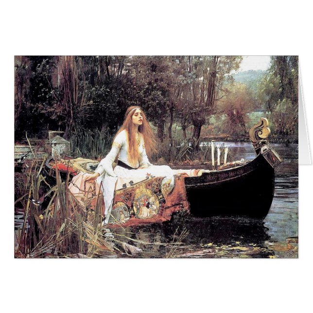Cartão Todo o Waterhouse da ocasião a senhora do Shallot (Frente horizontal)