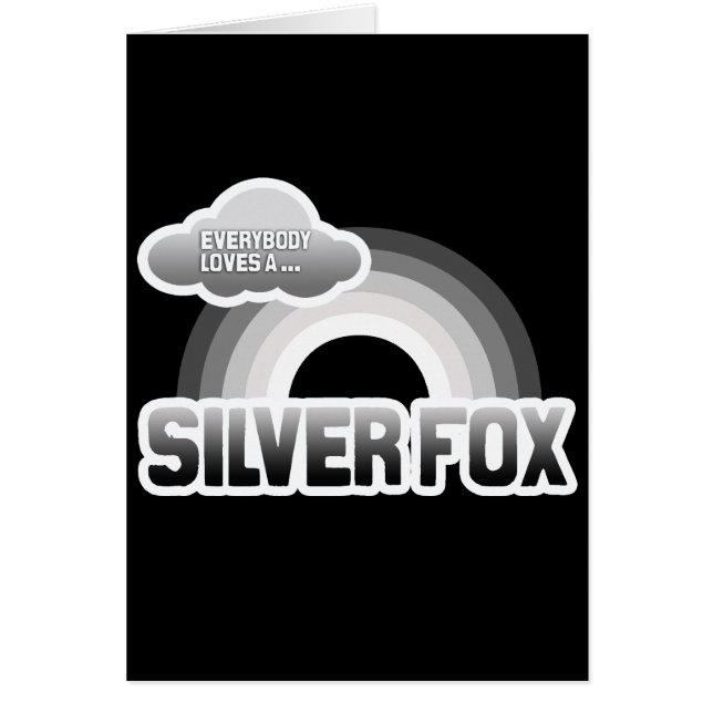 Cartão Todos ama um Fox de prata (Frente)