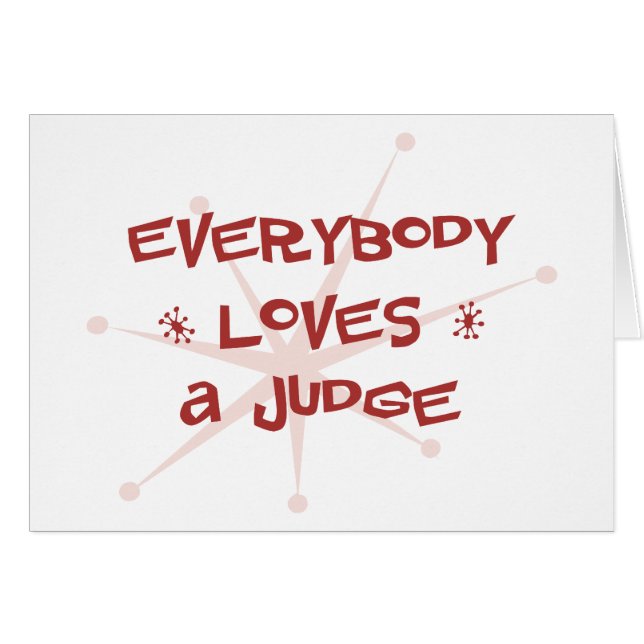 Cartão Todos ama um juiz (Frente Horizontal)