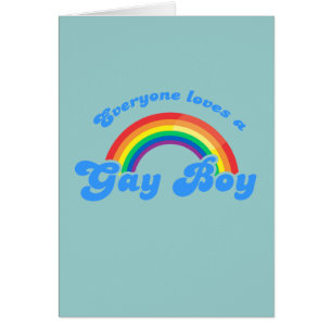 Cartão Todos ama um menino alegre