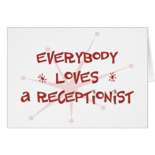 Cartão Todos ama um recepcionista