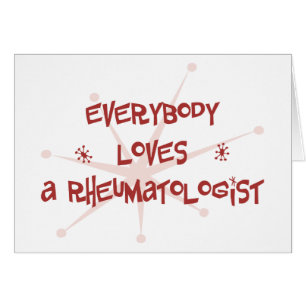 Cartão Todos ama um Rheumatologist