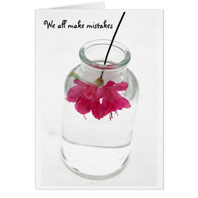 Cartão Todos cometemos erros (Frente)