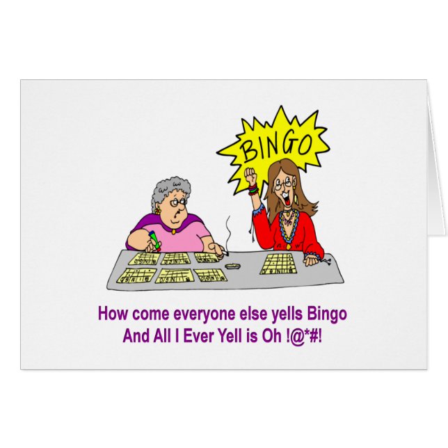 Cartão Todos grita mais o Bingo (Frente Horizontal)