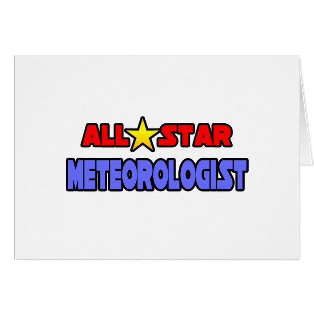 Cartão Todos Meteorologistas Estrelas (Frente Horizontal)