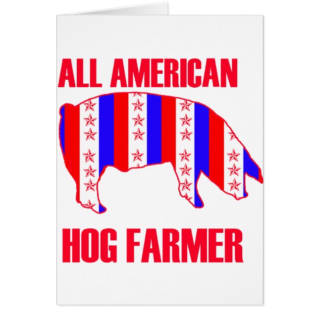 CARTÃO TODOS OS AGRICULTORES DE HOG AMERICANOS (Frente)