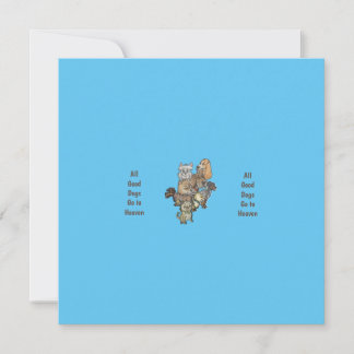 Cartão Todos os bons cachorros vão para o céu