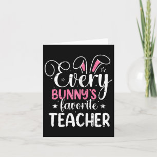 Cartão Todos os Bunnys Favoritos Professores Páscoa Engra
