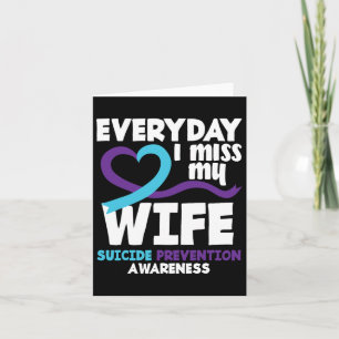 Cartão Todos Os Dias Sinto Falta Da Minha Esposa Prevençã