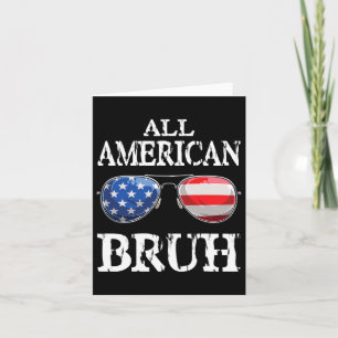 Cartão Todos Os Homens Patrióticos do Bruh 4 De Julho