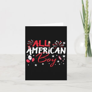 Cartão Todos Os Rapazes Americanos Pelo Dia da Independên