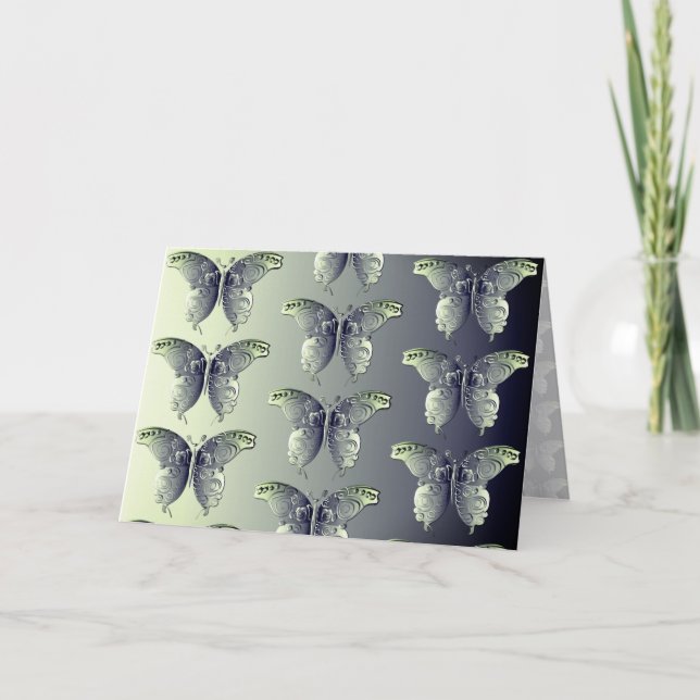 Cartão Todos os Vazios Gráficos da Borboleta Ocasião (Frente)