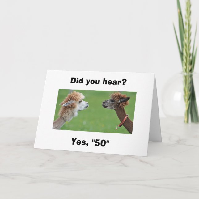 CARTÃO "TODOS SABEM" VOCÊ ESTÁ FAZENDO "50" (Frente)