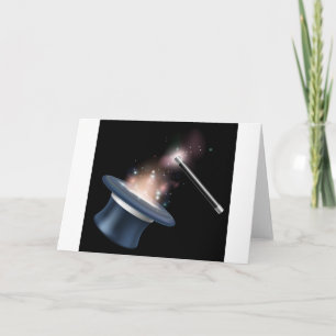 Cartão Tofa mágica e varinha mágica